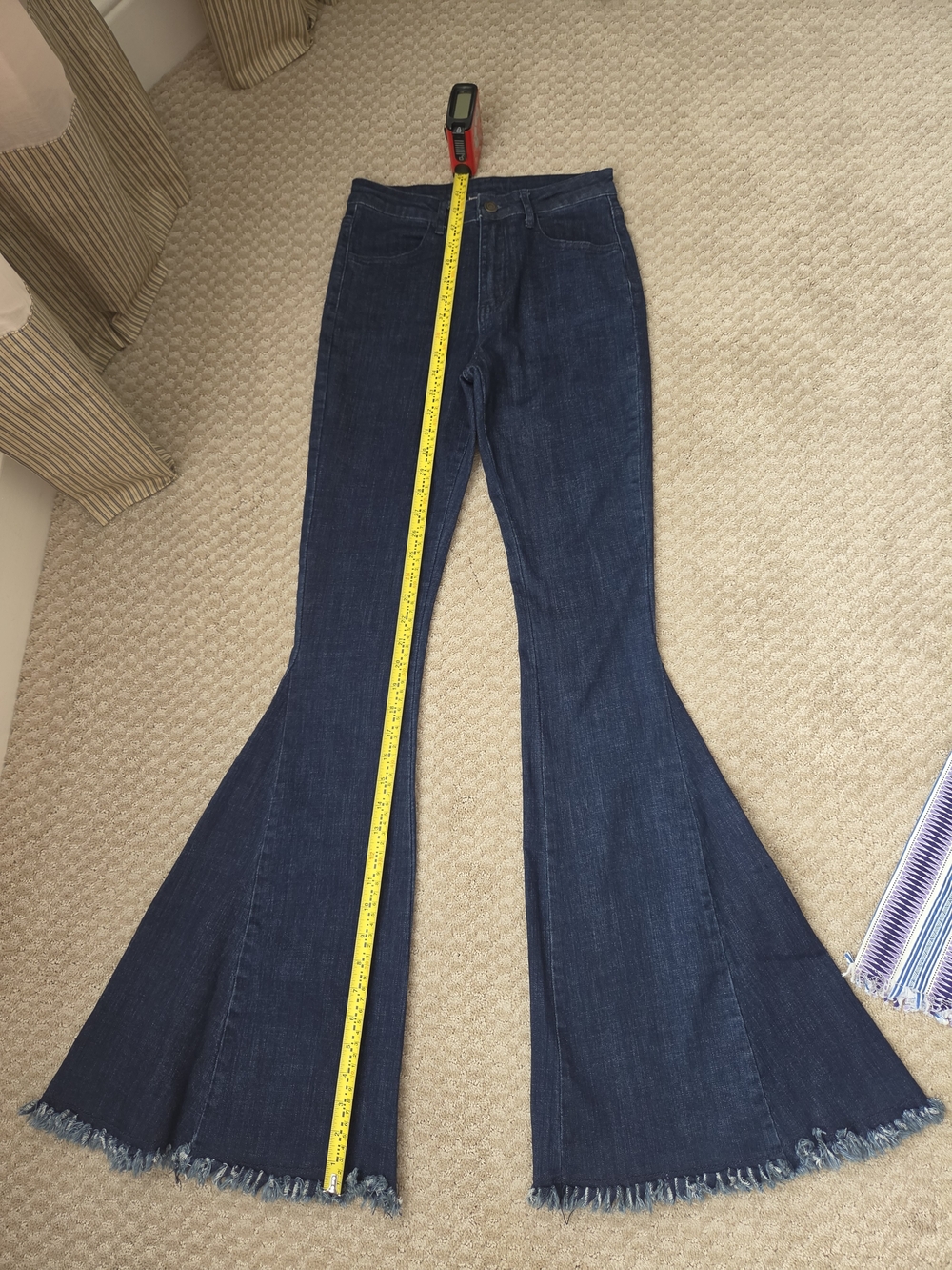 Altar'd State Dark Blue Denim Flare Jeans